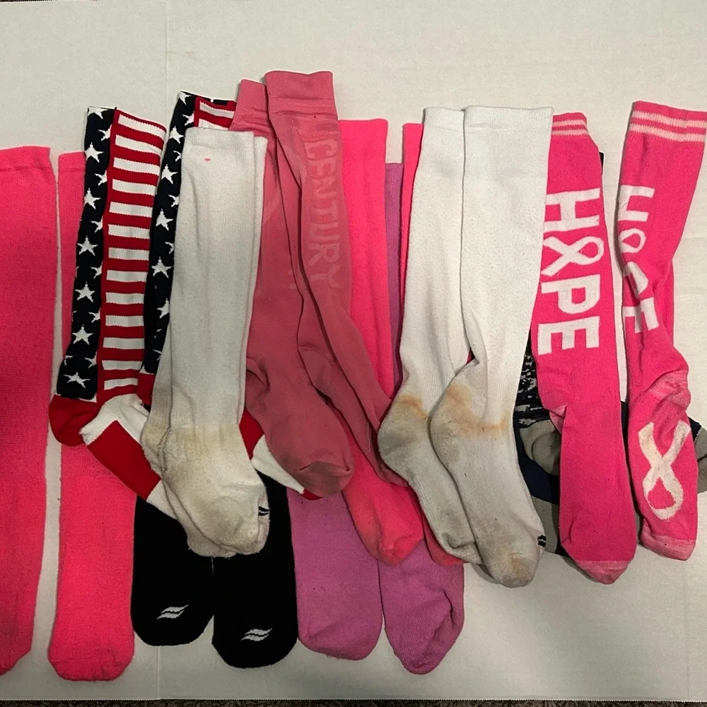 11 Pairs Softball Baseball Socks Bundle - Great for Practice/Game - Mixed Colors